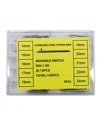 Snelwissel-veerstaven Ø 1,80 mm - Doos 100 stuks