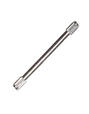 Horlogepin met dubbele kartelkop
