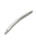 Curved double-groove watch spring bar