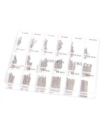 Complete metal bracelet repair kit with pin assortment
