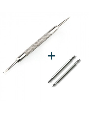 Watch repair kit: 1 positioning awl + 2 spring bars