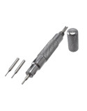 Positioning awl with interchangeable heads